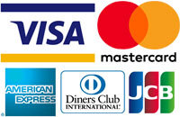 Mastercard Visa American Express Diners Club JCB
